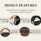 Classic Multifunctional Compartments Adjustable Wide Shoulder Strap PU Leather Crossbody Bag