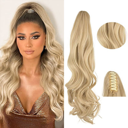 🎁Hot Sale 50% OFF⏳Dreamy Wavy Ponytail Hair Extensions with Clips