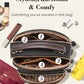 Classic Multifunctional Compartments Adjustable Wide Shoulder Strap PU Leather Crossbody Bag