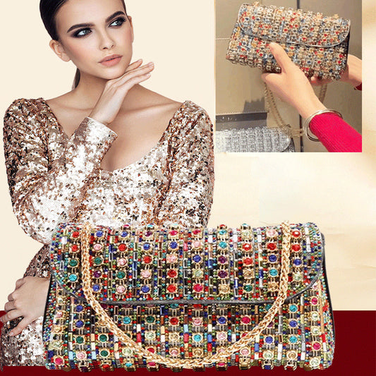 ✨Women's Luxury Colorful Rhinestone Bag