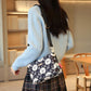 Women's Multi-Pocket Printed Crossbody Bag