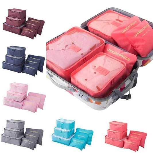 6-piece Portable Luggage Packing Cubes（50% OFF）