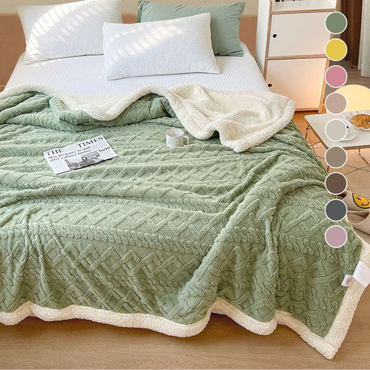 🎅Christmas Warm Gift🎁Thickened Imitation Cashmere Throw Blanket