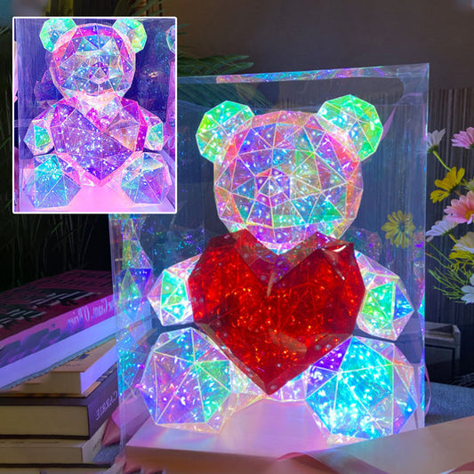 🎅Christmas gift 🎁---[Best Gift For Her] Colorful Glowing Bear