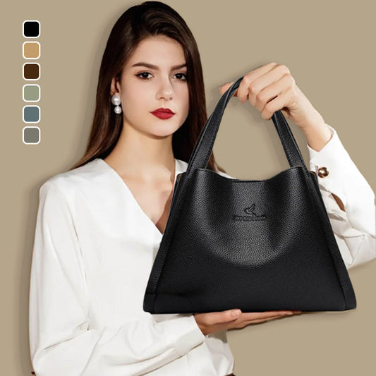 Best Gift for Her - Fashionable Classic Multi-Functional Soft Embossed Leather Bag