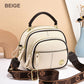 Classic Multifunctional Compartments Adjustable Wide Shoulder Strap PU Leather Crossbody Bag